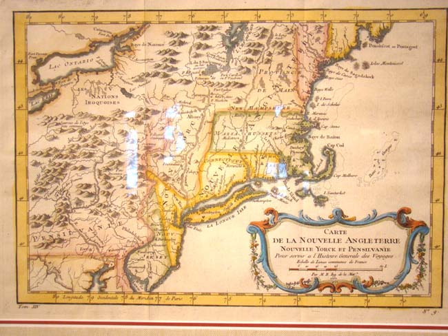 "Carte de la Nouvelle Angleterre" by J. N. Bellin 1757